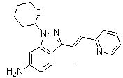 (E)-3-[2-(吡啶-2-基)乙烯基]-1-(四氫-2H-吡喃-2-基)-1H-吲唑-6-胺
